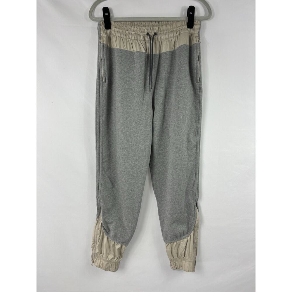 Stella McCartney Adidas Barricade Sweatpants Joggers Tan Grey 40 Pockets - Picture 2 of 15